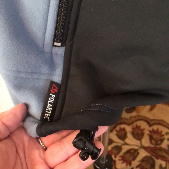 WEST MARINE Large PolarFleece ColorBlock Blue Full-Zip Cozy Fall Hike Camp NEW - Picture 9 of 12